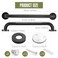 Yaocom 2 Pack Matte Black Shower Grab Bars 16 Inch Shower Safety Grab Bars Handles Replacement with Screws and Accessories 304 Stainless Steel Bathroom Handle for Handicap Elderly Senior Assist