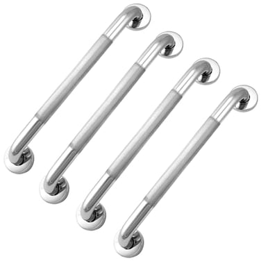 QWORK Shower Grab Bars 4 Pack 16 AntiSlip Bathroom Grab Bar 304 Stainless Steel Shower Safety Bar Handle for Elderly Disabled
