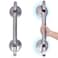 HEINSY 21inch Upgrade Suction Shower Grab Bar Portable Shower Handle Bar Suction Grip Bar Bathtub Handle with Strong Hold Suction Cup Fitting and Rapid Release for BathroomMax Capacity 300lb