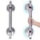 HEINSY 21inch Upgrade Suction Shower Grab Bar Portable Shower Handle Bar Suction Grip Bar Bathtub Handle with Strong Hold Suction Cup Fitting and Rapid Release for BathroomMax Capacity 300lb
