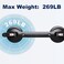 Daren Medical Suction Cup Grab Bars for Bathtubs and Bathroom Tool Free Shower Handle Grab Handle for Elderly Suction with Indicators Shower Grab Bar for SeniorsBlack