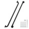 JOY DECOR 32 Inch Grab Bars for Shower Stainless Steel Safety Handicap Grab Bars for Bathroom AntiSlip Shower Handle Wall Mounted 2 Pack Matte Black