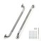JOY DECOR 24 Inch Grab Bars for Shower Stainless Steel Safety Handicap Grab Bars for Bathroom AntiSlip Shower Handle Wall Mounted 2 Pack Polished Nickel