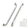 JOY DECOR 24 Inch Grab Bars for Shower Stainless Steel Safety Handicap Grab Bars for Bathroom AntiSlip Shower Handle Wall Mounted 2 Pack Polished Nickel