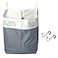 The Fine Living Company The Fine Living Co XLarge Two Compartments Hanging Laundry Hamper with Over Door Hooks Durable Space Saving Laundry Bag Storage with Bottom Zipper Wide Open Top DarkLight Compa