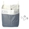The Fine Living Company The Fine Living Co XLarge Two Compartments Hanging Laundry Hamper with Over Door Hooks Durable Space Saving Laundry Bag Storage with Bottom Zipper Wide Open Top DarkLight Compa
