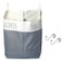 The Fine Living Company The Fine Living Co XLarge Two Compartments Hanging Laundry Hamper with Over Door Hooks Durable Space Saving Laundry Bag Storage with Bottom Zipper Wide Open Top DarkLight Compa