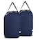 MCleanPin 140L Washable Laundry Bags with HandlesDirty Clothes Storage for College Dorm or Travel Laundry Liner Fit Laundry Hamper or Basket2 PackBrown Navy Blue