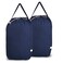 MCleanPin 140L Washable Laundry Bags with HandlesDirty Clothes Storage for College Dorm or Travel Laundry Liner Fit Laundry Hamper or Basket2 PackBrown Navy Blue