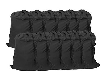 YETHAN Extra Large Laundry Bag 30x40 12 Pack Drawstring Bags for Family College Dorm Apartment Heavy Duty Reusable Storage Set