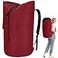 &Atilde;&fnof;zhido Backpack Laundry Bag 115L Heavy Duty Extra Large College Laundry Backpack Dirty Clothes Bag with Shoulder Straps Laundry Hamper Bag with Drawstring Closure for College Dorm Apartment Red