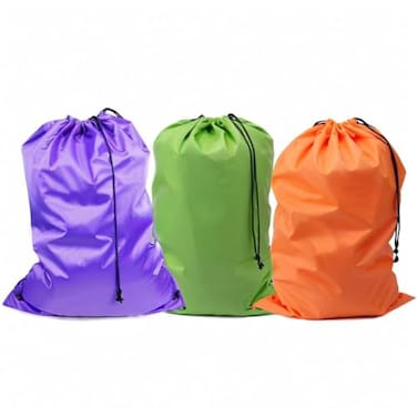 YETHAN Extra Large Laundry Bag 30x40 3 Pack Drawstring Dirty Clothes Bag Large Mesh Travel Laundry Bags Fit a Laundry Basket Durable Washable Storage for College Dorm Apartment Mixed Colors