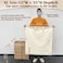 CALACH Canvas Laundry Bag 33Wx 35H Thick Canvas Laundry Bag with Handles Drawstring Extra Large Heavy Duty Washable Basket Liner Hamper Liner Storage Sack Beige XL 1 Pack
