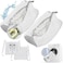 Gripooaven Shoe Washing Machine Bag Shoe Laundry Bag for Washer and Dryer Include Dry Net Bag Reusable and Durable Zipper with Hook Design Shoe Washing Bag for Sneaker White 2 Pack