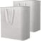 Lifewit 2 Pack Laundry Basket 100L Each Collapsible Clothes Hamper with Reinforced Handles Freestanding Waterproof Design for Bedroom and Laundry Room Grey 200L Total
