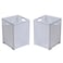 Eslite 42L Collapsible Plastic Laundry BasketsFoldable Laundry HamperPack of 2 White