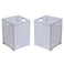 Eslite 42L Collapsible Plastic Laundry BasketsFoldable Laundry HamperPack of 2 White