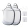 HHSSALIN Mesh Collapsible Small Wall Laundry BasketsHanging Laundry Hamperfor Hotel University Dormitory Use by 2 CLASSIC
