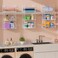 Sonyabecca 3Tier Hanging Laundry Basket OrganizerFoldable Wire Shelf Laundry Room Organizer with 360Rotating Hooks Small Space Solutions Closet Hanging Organizer Laundry Organization White Patent