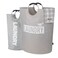 Caroeas Super Large 150L Laundry Basket Pro Waterproof Laundry Hamper Collapsible Laundry Basket Easy Storage Clothes Hamper Stands Up Well Laundry Bag with Padded Handles Light Grey