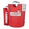 Caroeas Super Large 150L Laundry Basket Pro Waterproof Laundry Hamper Collapsible Laundry Basket Easy Storage Clothes Hamper Stands Up Well Laundry Bag with Padded Handles Red