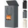 Lifewit 65L Slim Small Laundry Hamper Laundry Basket with Lid Dirty Collapsible Clothes Storage with Easy Carry Extended Handles Tall Hampers for Bedroom Laundry Room Gray 1 Pack
