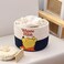 YAHUAN Small Cotton Rope Basket with BearPatterned Cotton Rope Storage Basket Collapsible Blanket Basket with Handlesblue white