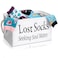 Dingion Lost Socks Basket for Laundry Room Lost Socks Sign Bin Farmhouse Laundry Room Decor and Accessories Polyester Fabric White 1378 x 945 x 787 Inch