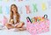 ACMUUNI Easter Eggs Gift Pink Rabbit Shelf Basket Clothes Laundry Storage Box Storage Bins Bunny Basket Laundry Hamper with Handles