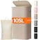 Lifewit 105L Large Laundry Basket with Lid Laundry Hamper with Plastic Handles and Removable Bag Foldable Tall Dirty Clothes Hampers for Laundry for Laundry Room Bedroom Bathroom Dorm Beige