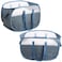 BATTOO 2 Pcs Collapsible Laundry Baskets Tear Proof Pop Up Laundry Hamper with Dual Handles Durable Foldable Laundry Basket Easy to Carry Laundry Hamper for Home Laundry Room Bedroom Dorm Travel Blue