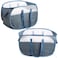 BATTOO 2 Pcs Collapsible Laundry Baskets Tear Proof Pop Up Laundry Hamper with Dual Handles Durable Foldable Laundry Basket Easy to Carry Laundry Hamper for Home Laundry Room Bedroom Dorm Travel Blue