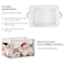Bolaz Christmas Snowman Storage BasketLarge Storage Bin Fabric Collapsible Organizer Bag with Handles 15x11x95 inch