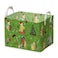 ZsaTuiy Winnie Theme Christmas Baskets Decorthe Pooh Baby Stuff Large Square Canvas Baby Laundry Hamper with A Waterproof PE CoatingFoldable Storage Bin for Toys and Clothes