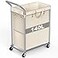Ollieroo Laundry Hamper 2 Section Rolling Laundry Basket with Wheels Laundry Cart with Removable Liner 37 Gallons 140L Clothes Hamper Blanket Dirty Clothes Basket Steel Frame with HandleBeige