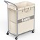 Ollieroo Laundry Hamper 2 Section Rolling Laundry Basket with Wheels Laundry Cart with Removable Liner 37 Gallons 140L Clothes Hamper Blanket Dirty Clothes Basket Steel Frame with HandleBeige