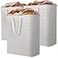Lifewit 3 Pack Laundry Basket 125L Each Collapsible Clothes Hamper with Reinforced Handles Freestanding Waterproof Design for Bedroom and Laundry Room Grey 375L Total