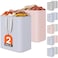 Lifewit 2 Pack Laundry Basket 100L Each Collapsible Clothes Hamper with Reinforced Handles Freestanding Waterproof Design for Bedroom and Laundry Room PinkBlue 200L Total