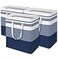 BlissTotes 3Pack Laundry Basket FreestandingWaterproof Laundry Hamper Collapsible Tall Clothes Hamper with Easy Carry Handles for Clothes Towels in the Family and DormGradient Blue125L
