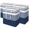 BlissTotes 3Pack Laundry Basket FreestandingWaterproof Laundry Hamper Collapsible Tall Clothes Hamper with Easy Carry Handles for Clothes Towels in the Family and DormGradient Blue125L