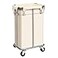 Ollieroo Laundry Basket with Wheels Rolling Laundry Hamper with Removable Bag 100L Laundry Sorter Cart Tall Narrow Slim Clothes Hamper Organizer with Sturdy Metal Frame Beige