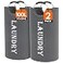 Lifewit 100L 2Pack Large Laundry Basket Collapsible Laundry Hamper with Aluminum Handles Waterproof Freestanding Dirty Clothes Hampers for Laundry Room Bedroom Dorm Bathroom Grey