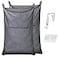 KINGSUSLAY XL Hanging Hamper Over The Door Hamper with Free Hanging Hooks Space Saving Over Door Laundry Bag and Laundry Basket for Storage 2 Pack 36x22Inch Pop Heather Grey