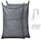KINGSUSLAY XL Hanging Hamper Over The Door Hamper with Free Hanging Hooks Space Saving Over Door Laundry Bag and Laundry Basket for Storage 2 Pack 36x22Inch Pop Heather Grey