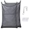 KINGSUSLAY XL Hanging Hamper Over The Door Hamper with Free Hanging Hooks Space Saving Over Door Laundry Bag and Laundry Basket for Storage 2 Pack 36x22Inch Pop Heather Grey
