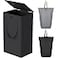 WOWLIVE 100L Laundry Hamper with Lid Large Foldbale Laundry Basket with 2 Removable Bags and Handles Tall Collapsible Dirty Clothes Hamper for Laundry Room Bathroom Dorm Black