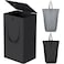 WOWLIVE 100L Laundry Hamper with Lid Large Foldbale Laundry Basket with 2 Removable Bags and Handles Tall Collapsible Dirty Clothes Hamper for Laundry Room Bathroom Dorm Black