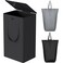 WOWLIVE 100L Laundry Hamper with Lid Large Foldbale Laundry Basket with 2 Removable Bags and Handles Tall Collapsible Dirty Clothes Hamper for Laundry Room Bathroom Dorm Black