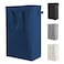 Odonata Slim Laundry Hamper Handles Collapsible Laundry Basket Thin Dirty Clothes Basket Narrow Laundry Bag Foldable Dirty Hamper 45L Navy blue