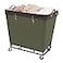 StorageWorks 320L Laundry Basket with Wheels Extra Large Rolling Hampers for Clothing Organizer Dirty Clothes Basket for Hote Home Closet Dorm Green